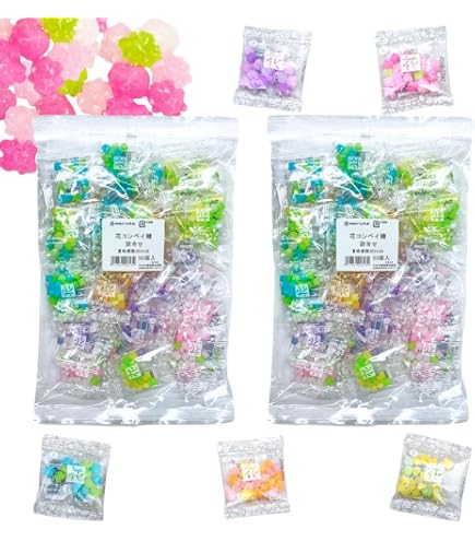 Amazon.co.jp: 金平糖 花こんぺいとう コンペイトウ 4g ×50袋セット